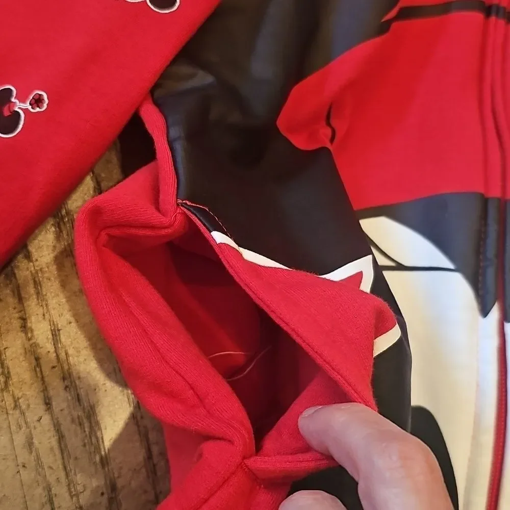 Disney Minnie Mouse Red Kids Hooded Jacket Size 5/6